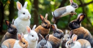 different breed rabbits