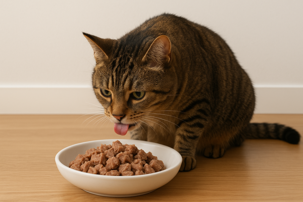 cooked meat for cats