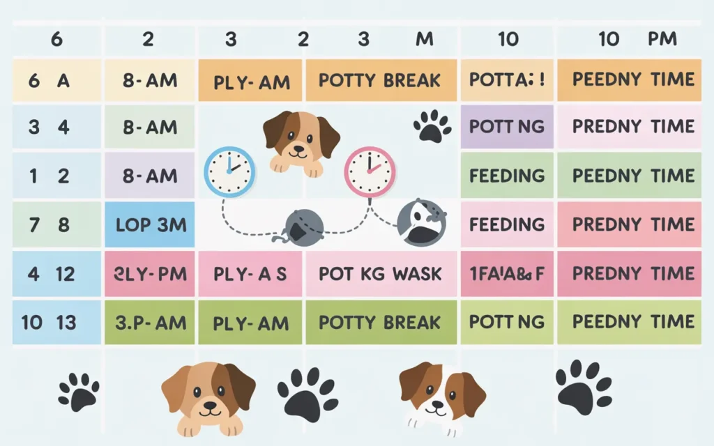 puppy potty training schedule